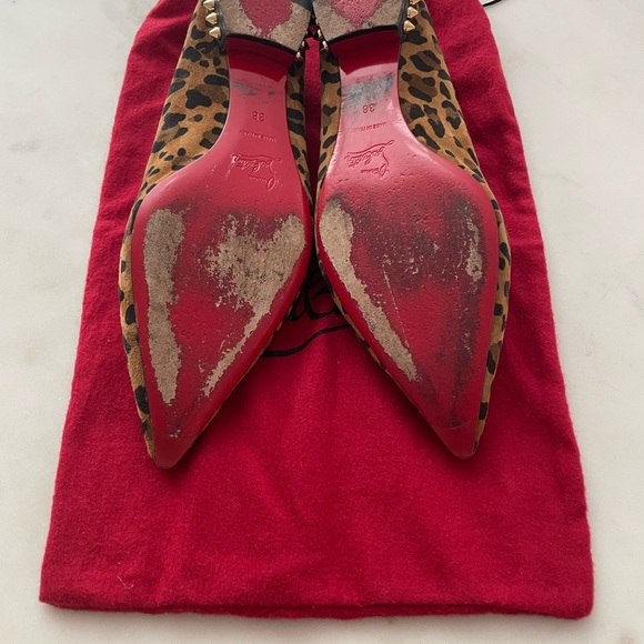 SOLD Christian Louboutin Hall Animal Print Flats - Picture 2 of 4